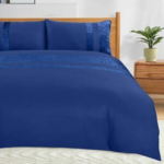 Bedding Accessories Elegant Microfiber Crushed Velvet Panel Duvet Cover Set – All Size | Stylish Bedding Sets