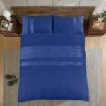 Bedding Accessories Elegant Microfiber Crushed Velvet Panel Duvet Cover Set – All Size | Stylish Bedding Sets