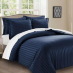 Microfiber Striped Duvet Cover Set – Extra Soft, 3-Piece for Single, Double, King and Super King Sizes | Bed Accessories