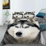 3D Print Hotel Style Animal Printed Duvet Cover Set White Wolf - Breathable Soft and Durable - Available in Single, Double, and King Sizes- Bedding Accessories