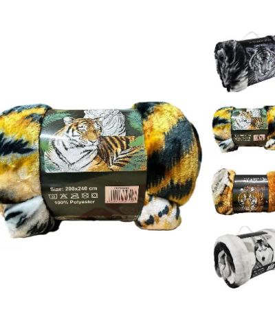 Luxury Super Soft Mink Faux Fur Animal Print Blanket Bed Sofa Chair Throw Double Size [150cm to 200cm]-Trends and bend