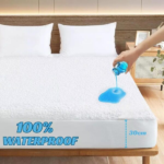 Super Soft Terry Towel Mattress Protector Waterproof Fitted Bed Cover Terry Cotton with Waterproof, Soft, Easy to Wash, Bed Shield in All UK Sizes-Trends and bend