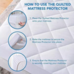 40cm Extra Deep Quilted Mattress Protector - Fits Mattresses Up to 40cm Deep - Available in Multiple Sizes - Breathable & Soft - Mattress Cover, Machine Washable-Trends and bend