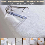 Luxury Waterproof Terry Mattress Protector in White, Matress Topper Single Size, Non-Noisy & Breathable, Single, 4FT/Small Double, Double, King, Super King Sizes-Trends and bend