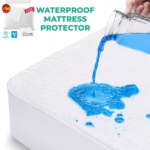 Waterproof Terry Towel Mattress Protector with FREE Pillow Protector Pairs Fitted Bed Cover with Waterproof Bed Accessories (in All UK Sizes)-Trends and bend-Trends and bend