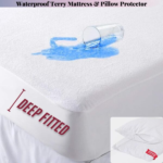 Waterproof Terry Towel Mattress Protector with FREE Pillow Protector Pairs Fitted Bed Cover with Waterproof Bed Accessories (in All UK Sizes)-Trends and bend