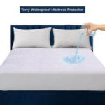 Waterproof Terry Towel Mattress Protector with FREE Pillow Protector Pairs Fitted Bed Cover with Waterproof Bed Accessories (in All UK Sizes)-Trends and bend