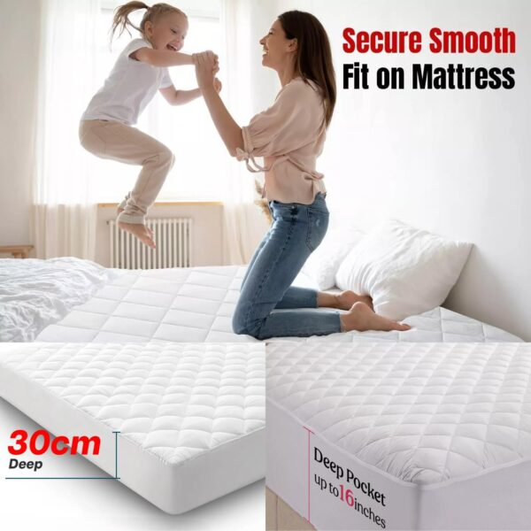 Hotel Quality Microfiber Mattress Protectors with All around Elastic in 12''/30cm & 16''/40cm Depth-Trends and bend