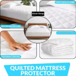 New 40cm Quilted Mattress Protectors - Super Soft & Cozy-Trends and bend